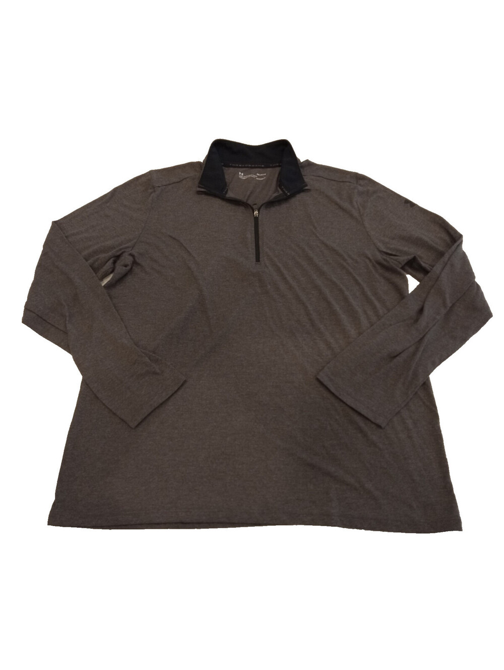 Under Armour Threadborne Pullover Mens Large Gray 1/4 Zip HeatGear Loose Fit L
